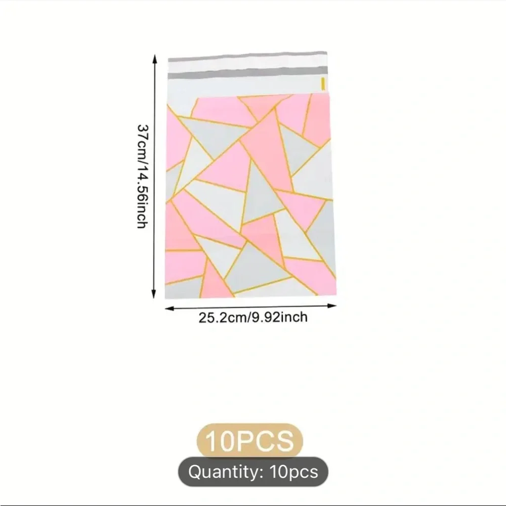 10pcs - 10x13 Inch Poly Mailer Envelope Triangular Mailing Shipping Package Bags
